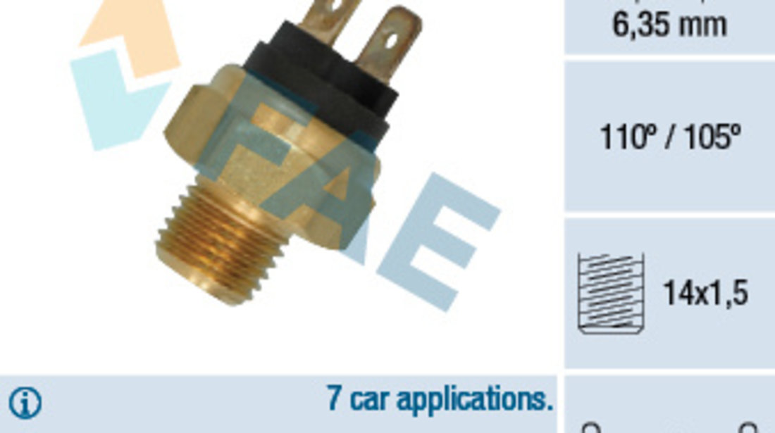 Comutator temperatura, racire (35800 FAE) OPEL