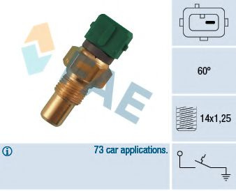 Comutator temperatura, racire PEUGEOT 306 Hatchback (7A, 7C, N3, N5) (1993 - 2003) FAE 35610 piesa NOUA