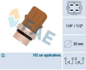 Comutator temperatura, racire VW GOLF III (1H1) (1991 - 1998) FAE 35580 piesa NOUA