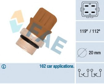 Comutator temperatura, racire VW GOLF IV Variant (1J5) (1999 - 2006) FAE 35580 piesa NOUA