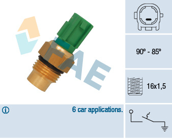 Comutator temperatura, ventilator radiator (36711 FAE) DAIHATSU,TOYOTA