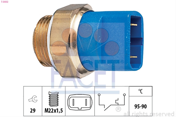 Comutator Temperatura, Ventilator Radiator Facet Audi 7.5032