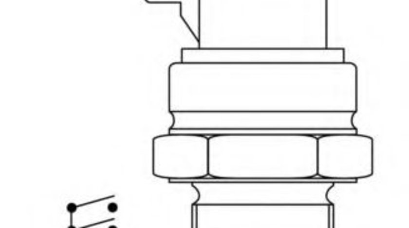 Comutator temperatura, ventilator radiator PEUGEOT BOXER bus (230P) (1994 - 2002) WAHLER 6035.92D piesa NOUA