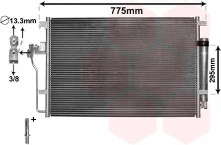 Condensator, climatizare (58005277 MTR) MERCEDES-BENZ,VW