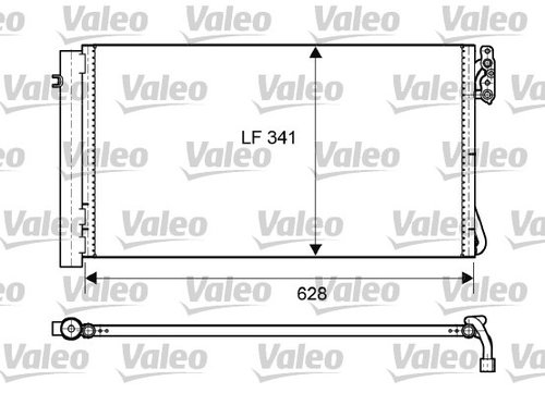 Condensator, climatizare (814012 VALEO) BMW