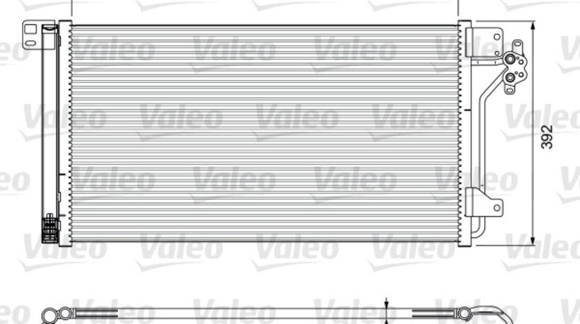 Condensator, climatizare (814015 VALEO) VW