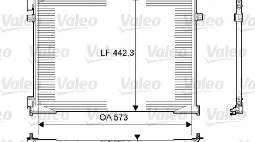 Condensator, climatizare (814172 VALEO) OPEL,RENAULT,VAUXHALL