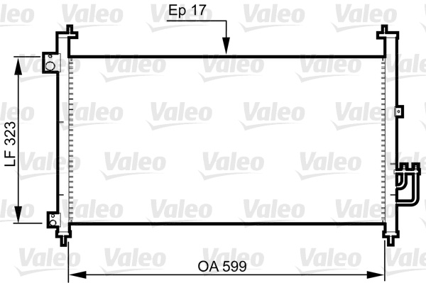 Condensator, climatizare (814333 VALEO) HONDA