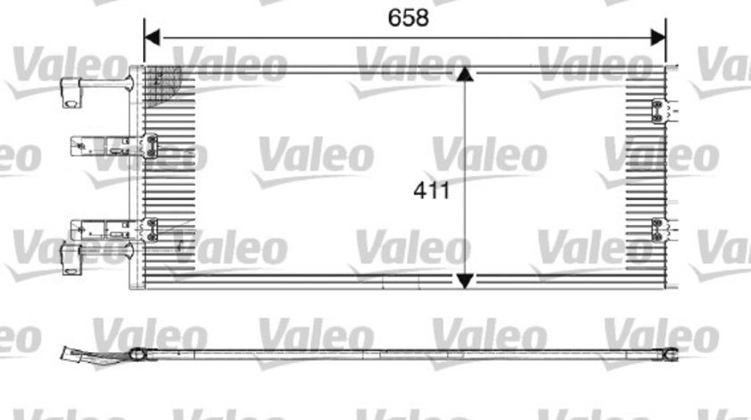 Condensator, climatizare (817645 VALEO) NISSAN,OPEL,RENAULT,VAUXHALL