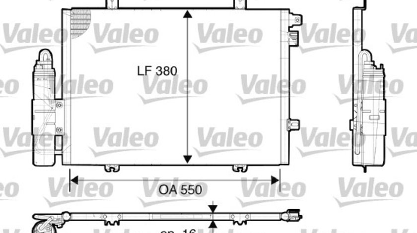 Condensator, climatizare (817662 VALEO) RENAULT