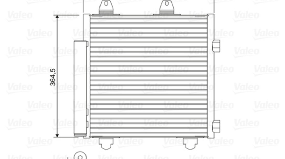 Condensator, climatizare (822577 VALEO) Citroen,PEUGEOT,TOYOTA