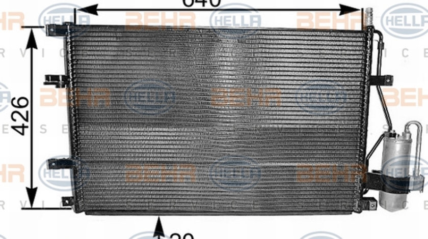 Condensator, climatizare (8FC351037641 HELLA) VOLVO