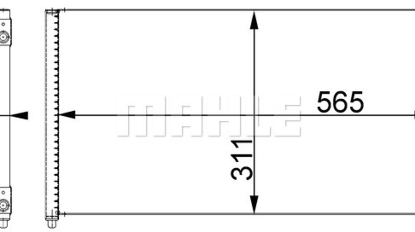 Condensator, climatizare (AC373000S BEH MAH) FIAT