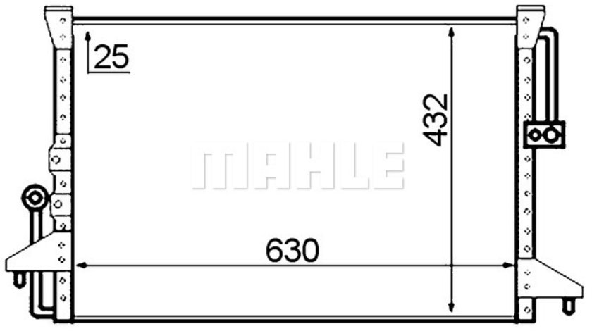 Condensator, climatizare (AC531000S BEH MAH) TOYOTA