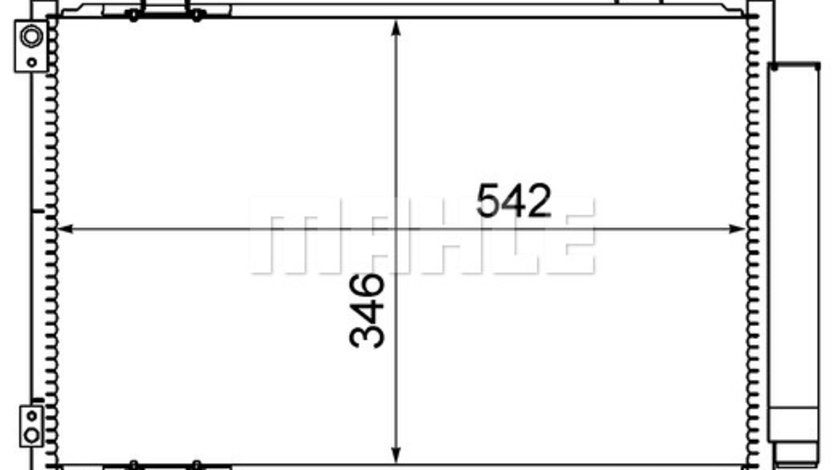 Condensator, climatizare (AC611000S MAHLE KNECHT) OPEL,SUZUKI,VAUXHALL