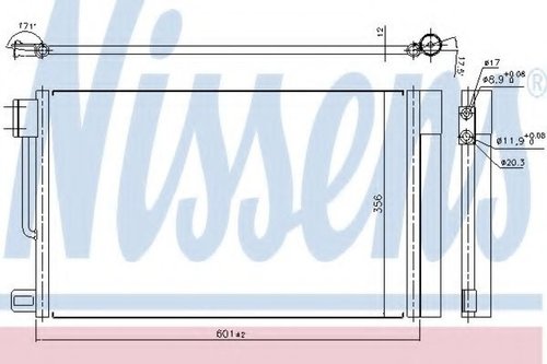 Condensator, climatizare ALFA ROMEO GIULIETTA (940) (2010 - 2016) NISSENS 94973 piesa NOUA