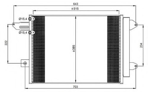 Condensator, climatizare AUDI A3 Sportback (8PA) (2004 - 2013) NRF 350070 piesa NOUA