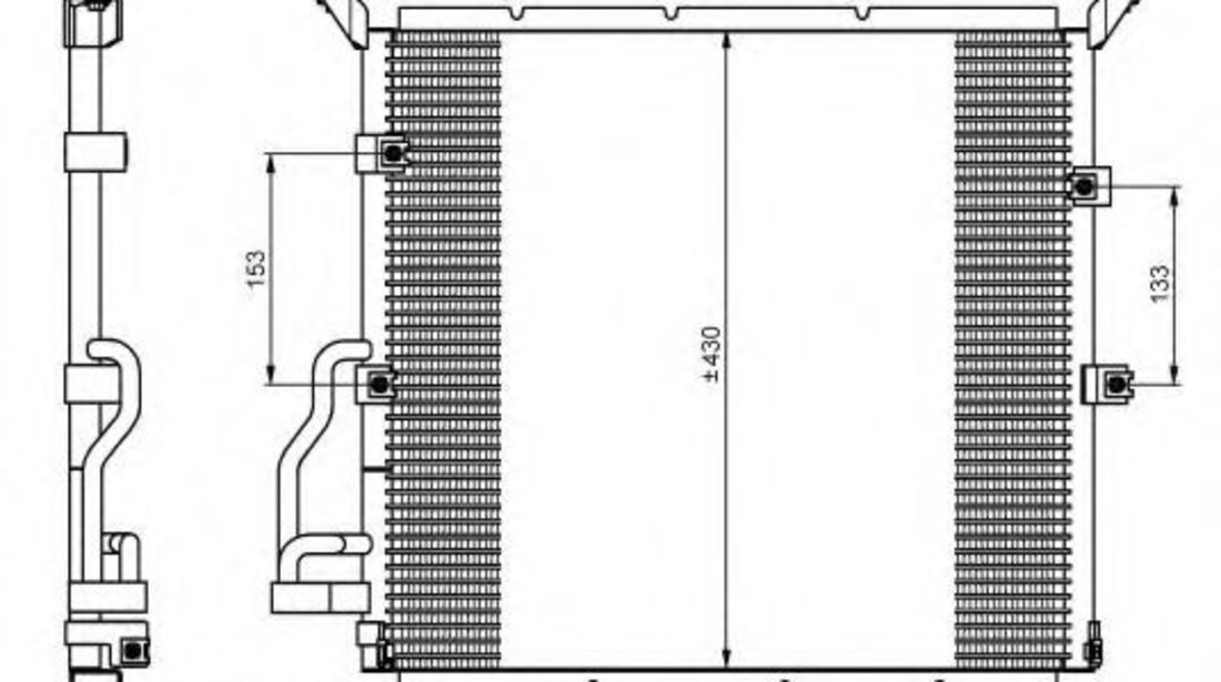 Condensator, climatizare BMW Seria 3 Compact (E36) (1994 - 2000) NRF 35586 piesa NOUA