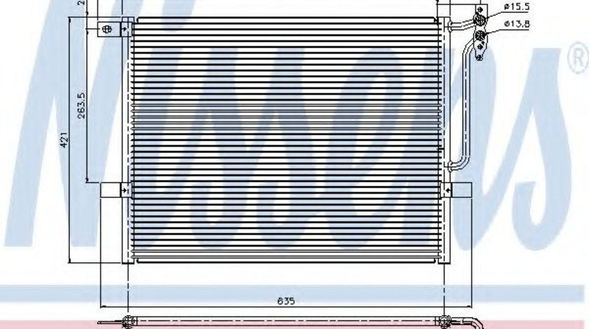 Condensator, climatizare BMW Seria 3 (E46) (1998 - 2005) NISSENS 94431 piesa NOUA