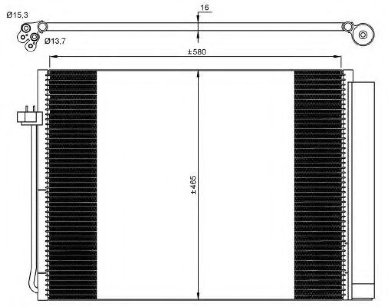 Condensator, climatizare BMW X5 (E70) (2007 - 2013) NRF 35906 piesa NOUA