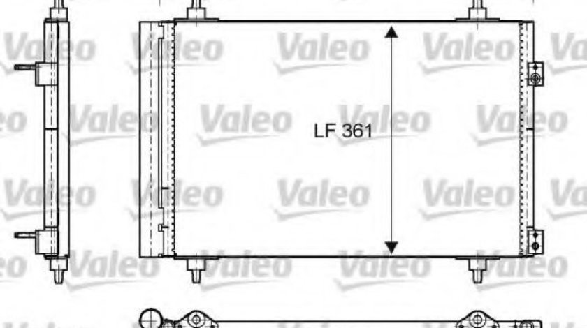 Condensator, climatizare CITROEN BERLINGO caroserie (B9) (2008 - 2016) VALEO 818171 piesa NOUA