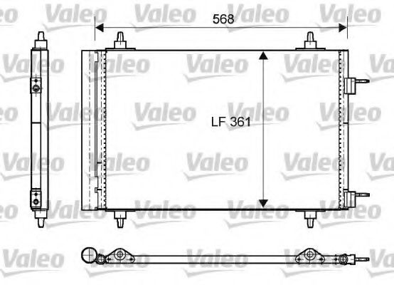 Condensator, climatizare CITROEN C4 Grand Picasso I (UA) (2006 - 2016) VALEO 818170 piesa NOUA