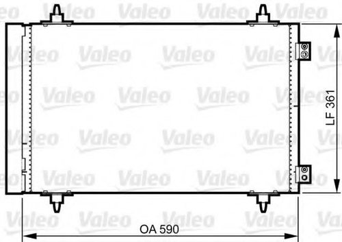 Condensator, climatizare CITROEN C8 (EA, EB) (2002 - 2016) VALEO 814366 piesa NOUA