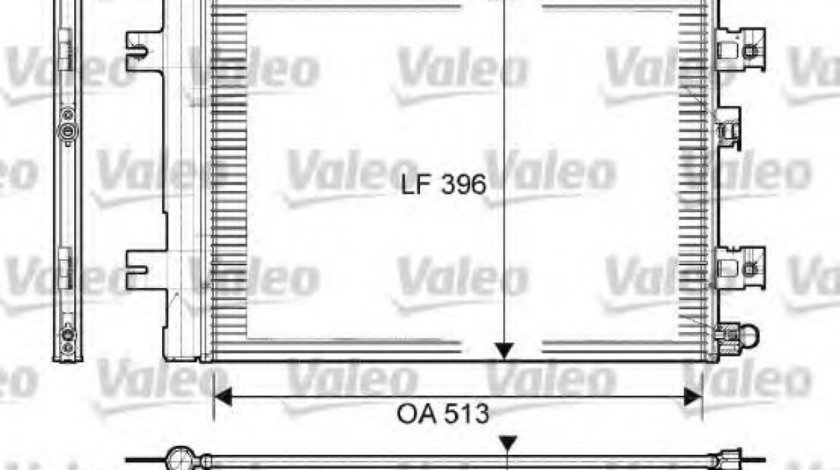 Condensator, climatizare DACIA LOGAN Pick-up (US) (2008 - 2016) VALEO 814077 piesa NOUA