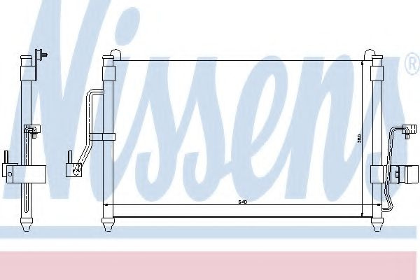 Condensator, climatizare DAEWOO NUBIRA (KLAJ) (1997 - 2016) NISSENS 94454 piesa NOUA