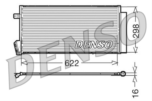 Condensator, Climatizare Denso Fiat DCN09018