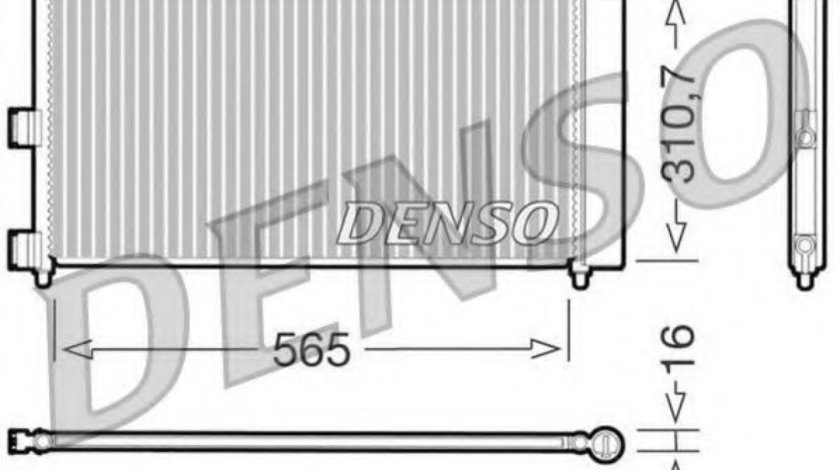 Condensator, climatizare FIAT DOBLO Cargo (223) (2000 - 2016) DENSO DCN09070 piesa NOUA