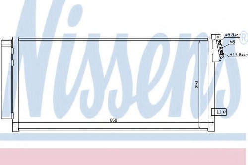 Condensator, climatizare FIAT DOBLO Combi (263) (2010 - 2016) NISSENS 940169 piesa NOUA