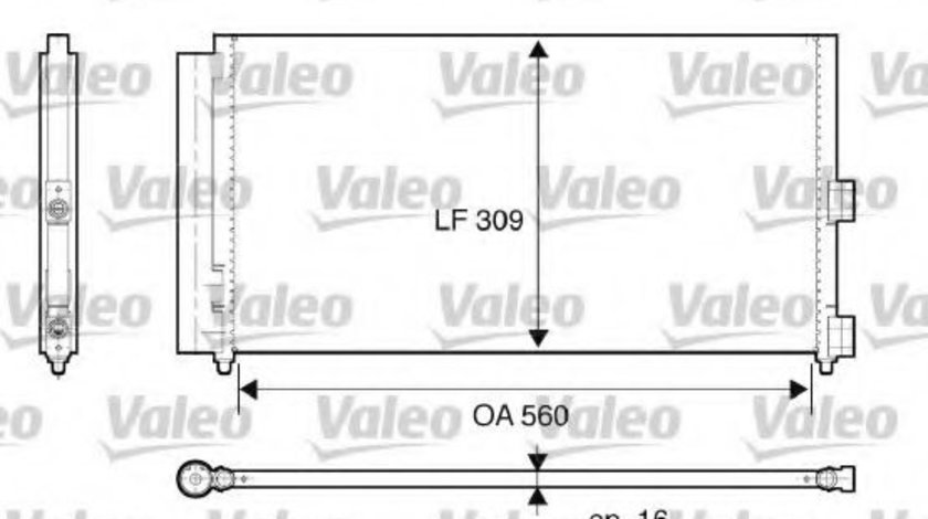 Condensator, climatizare FIAT DOBLO Microbus (223, 119) (2001 - 2016) VALEO 818021 piesa NOUA