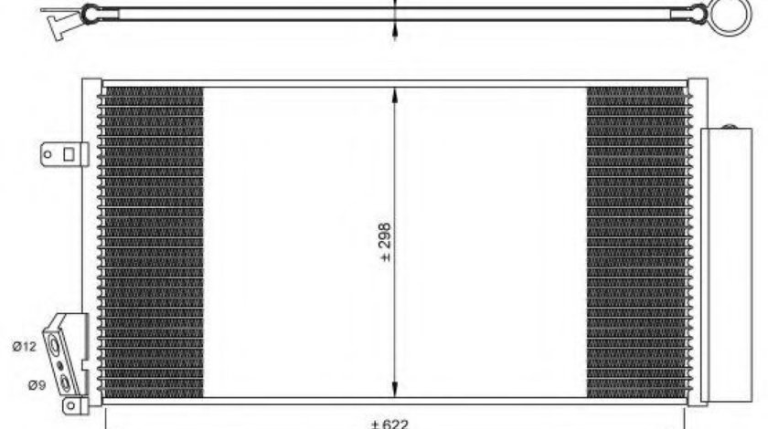 Condensator, climatizare FIAT DOBLO Microbus (263, 152) (2009 - 2016) NRF 35940 piesa NOUA