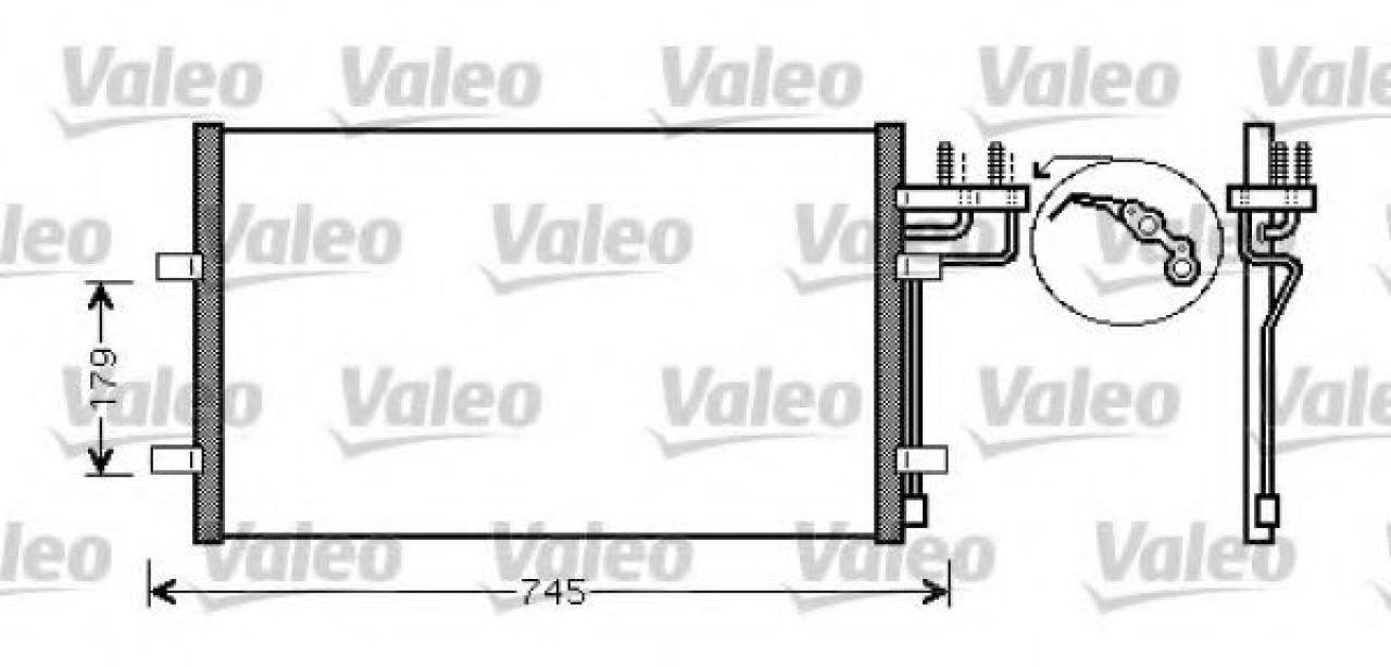 Condensator, climatizare FORD FOCUS II Limuzina (DA) (2005 - 2016) VALEO 818046 piesa NOUA