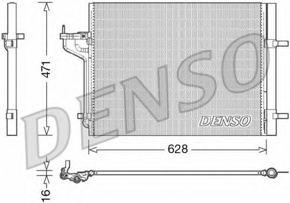 Condensator, climatizare FORD GRAND C-MAX (DXA) (2010 - 2016) DENSO DCN10029 piesa NOUA