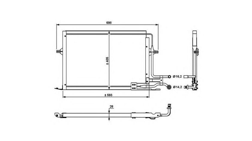 Condensator, climatizare Ford MONDEO (GBP) 1993-1996 #2 08053007