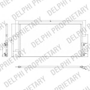 Condensator, climatizare FORD TRANSIT bus (2006 - 2014) DELPHI TSP0225640 piesa NOUA