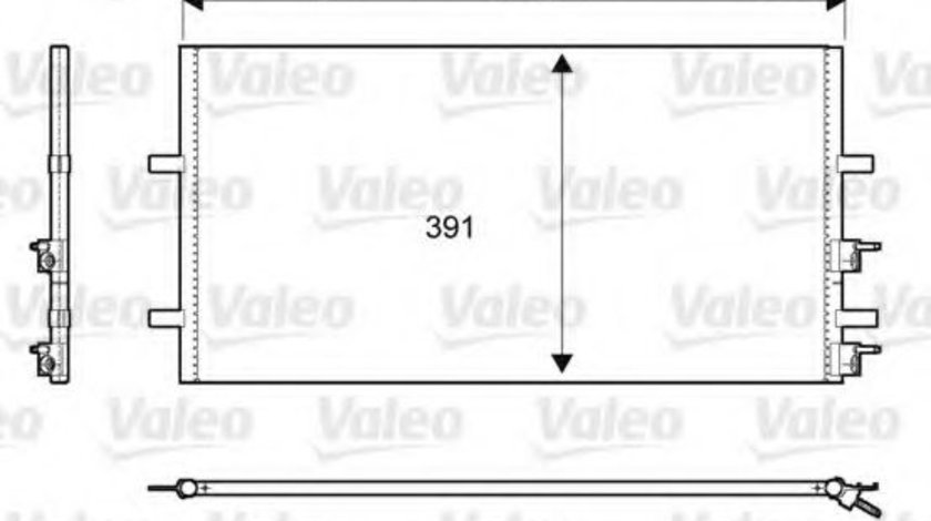 Condensator, climatizare FORD TRANSIT caroserie (2006 - 2014) VALEO 814087 piesa NOUA