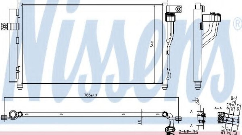 Condensator, climatizare HYUNDAI ACCENT III (MC) (2005 - 2010) NISSENS 940360 piesa NOUA