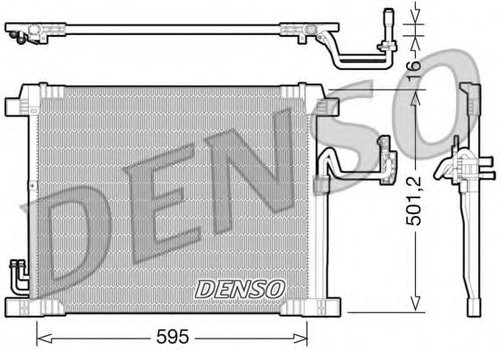 Condensator, climatizare INFINITI FX (2008 - 2016) DENSO DCN46012 piesa NOUA