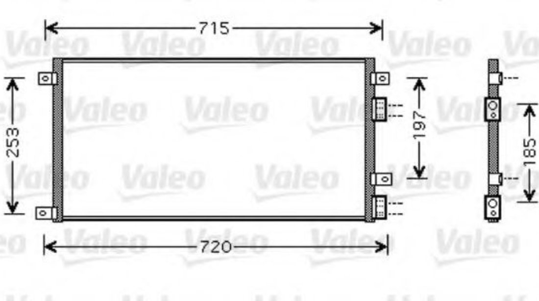 Condensator, climatizare IVECO DAILY IV caroserie inchisa/combi (2006 - 2012) VALEO 818037 piesa NOUA