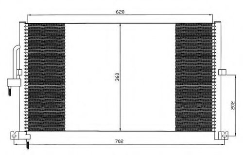 Condensator, climatizare JAGUAR X-TYPE (CF1) (2001 - 2009) NRF 35603 piesa NOUA