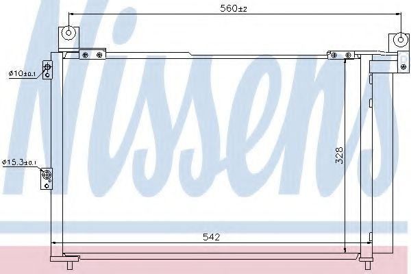 Condensator, climatizare MAZDA BT-50 platou / sasiu (CD, UN) (2006 - 2016) NISSENS 940143 piesa NOUA