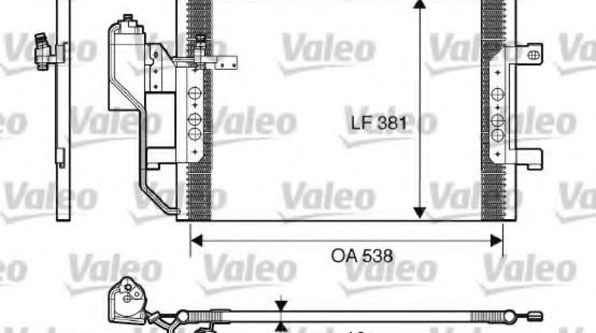 Condensator, climatizare MERCEDES A-CLASS (W168) (1997 - 2004) VALEO 817659 piesa NOUA