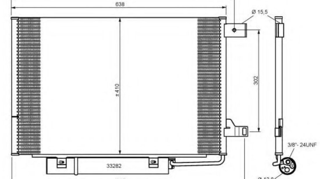 Condensator, climatizare MERCEDES B-CLASS (W245) (2005 - 2011) NRF 35759 piesa NOUA