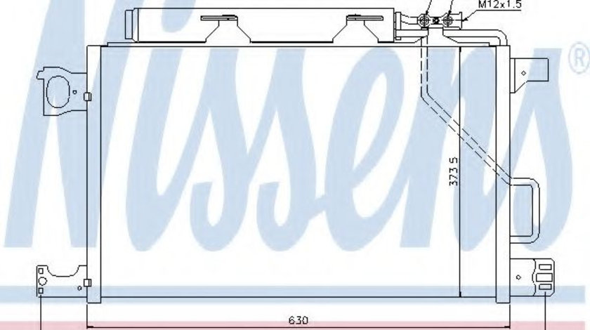 Condensator, climatizare MERCEDES C-CLASS (W203) (2000 - 2007) NISSENS 94794 piesa NOUA