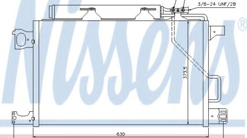 Condensator, climatizare MERCEDES C-CLASS (W203) (2000 - 2007) NISSENS 940100 piesa NOUA