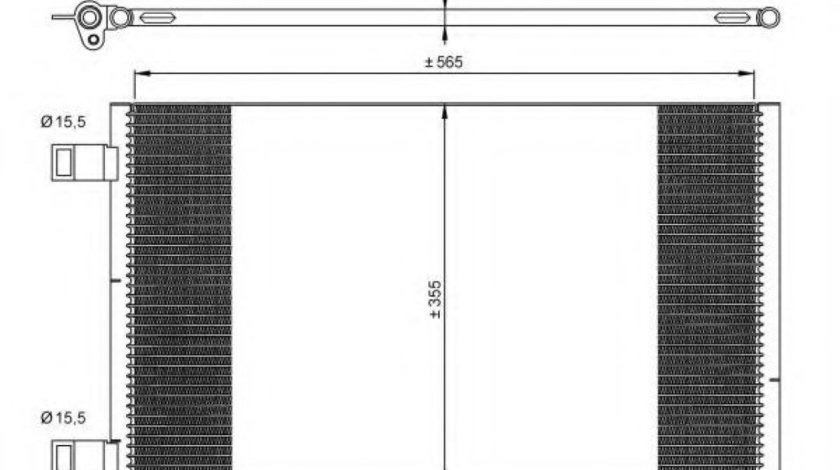 Condensator, climatizare MERCEDES CITAN Panel Van (415) (2012 - 2016) NRF 35902 piesa NOUA