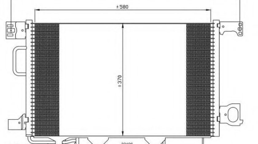 Condensator, climatizare MERCEDES CLC-CLASS (CL203) (2008 - 2011) NRF 35893 piesa NOUA